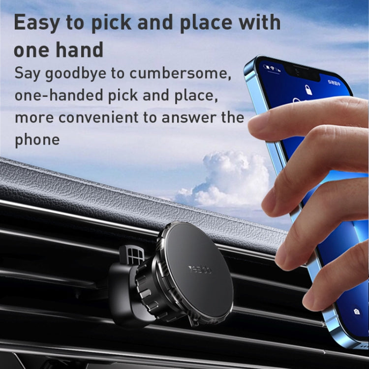 Yesido C160 Suction Cup Type Telescopic Rod Magnetic Car Phone Holder