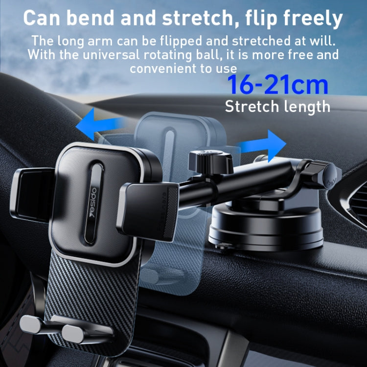 Yesido C174 Suction Cup Type Telescopic Car Phone Holder ÎҵÄÉ̵ê