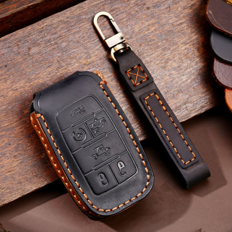 For Dodge Ram 6-button C163 Car Key Leather Protective Case