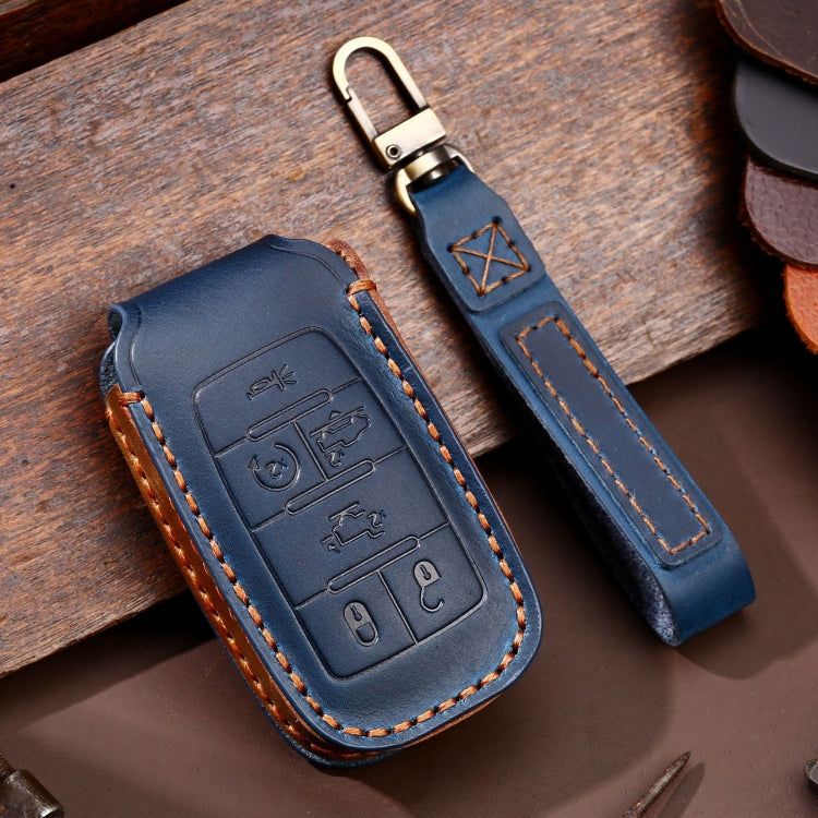 For Dodge Ram 6-button C163 Car Key Leather Protective Case