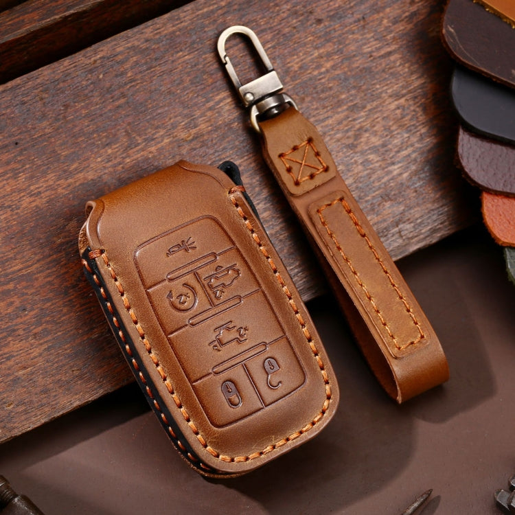 For Dodge Ram 6-button C163 Car Key Leather Protective Case