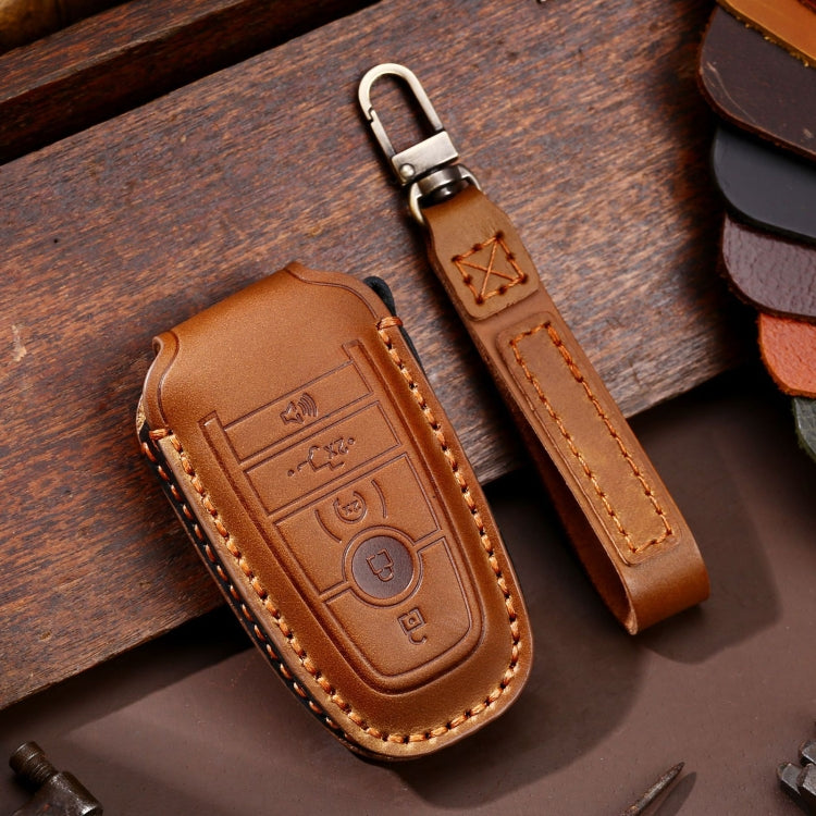 For Ford F-150 5-button C073 Car Key Leather Protective Case ÎҵÄÉ̵ê