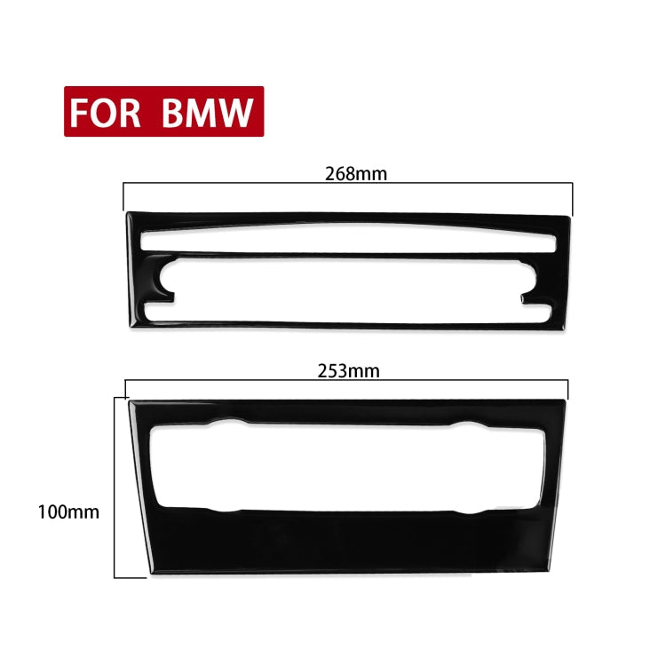 For BMW 3 Series E90/E92 2005-2012 2pcs Car Air Conditioner CD Control Panel Non-navigation without Holes Decorative Sticker, Left and Right Drive Universal ÎҵÄÉ̵ê