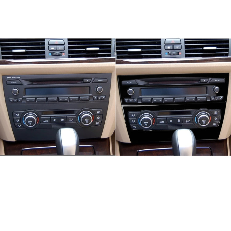 For BMW 3 Series E90/E92 2005-2012 2pcs Car Air Conditioner CD Control Panel Non-navigation without Holes Decorative Sticker, Left and Right Drive Universal ÎҵÄÉ̵ê