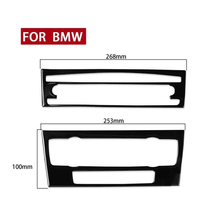 For BMW 3 Series E90/E92 2005-2012 2pcs Car Air Conditioner CD Control Panel Non-navigation with Holes Decorative Sticker, Left and Right Drive Universal ÎҵÄÉ̵ê