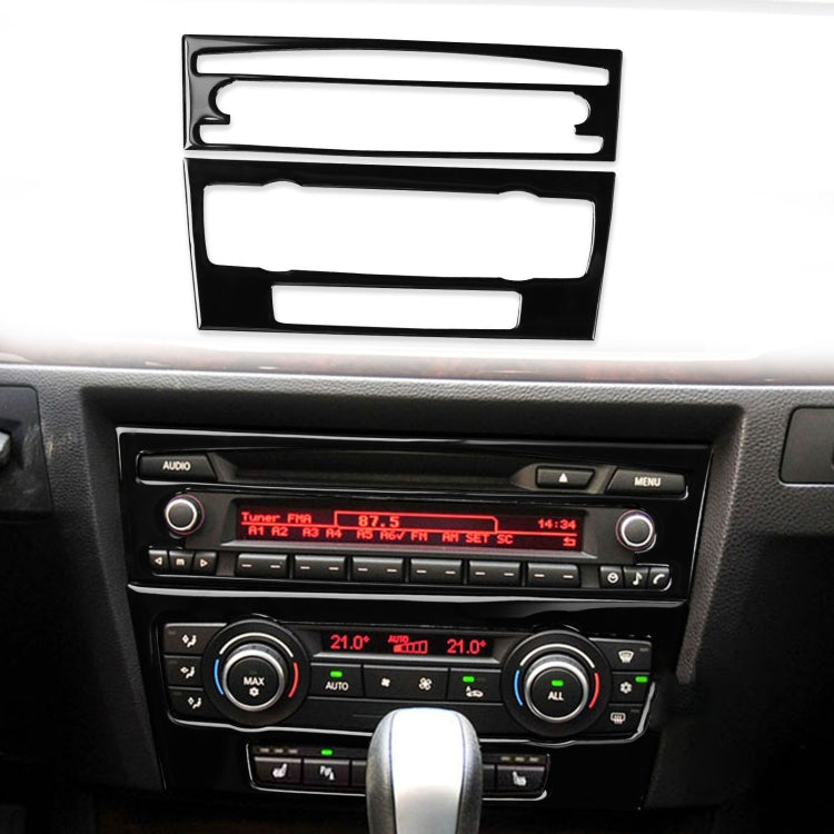 For BMW 3 Series E90/E92 2005-2012 2pcs Car Air Conditioner CD Control Panel Non-navigation with Holes Decorative Sticker, Left and Right Drive Universal ÎҵÄÉ̵ê