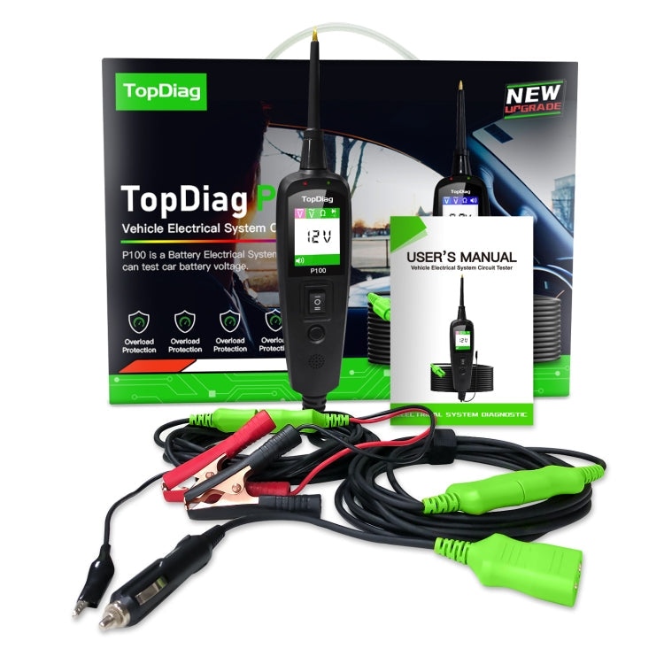 TopDiag P100 Car Circuit Intelligent Analyzer Diagnostic Instrument, Cable Length: 10m ÎҵÄÉ̵ê