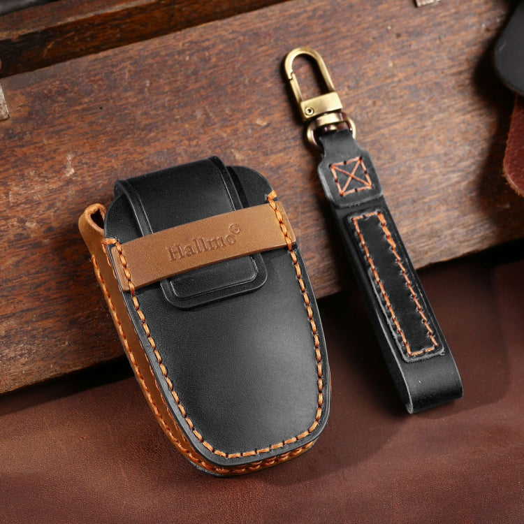 For Lincoln Hallmo Car Cowhide Leather Key Protective Cover Key Case