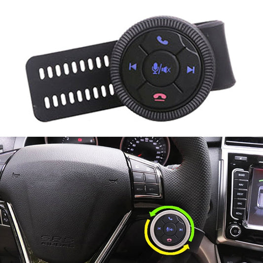 Universal Strap Shape Steering Wheel Remote Control Car Multimedia Wireless Button Remote Control