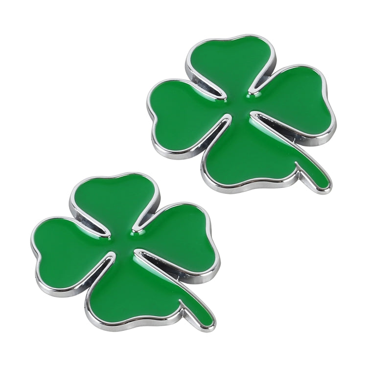 2pcs Four Leaf Clover Luck Symbol Badge Labeling Sticker Styling Car Decoration, Size: 2x2x0.2cm ÎҵÄÉ̵ê