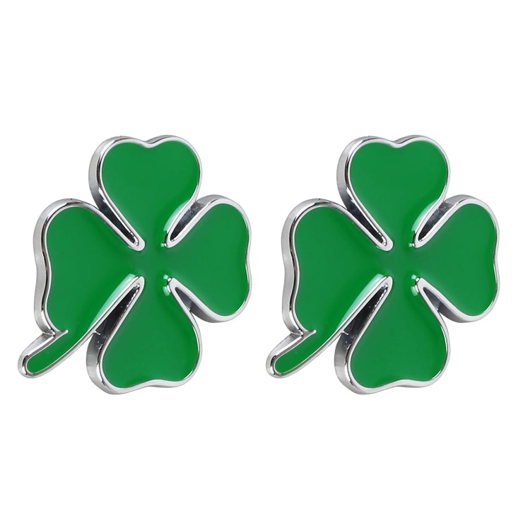 2pcs Four Leaf Clover Luck Symbol Badge Labeling Sticker Styling Car Decoration, Size: 2x2x0.2cm ÎҵÄÉ̵ê