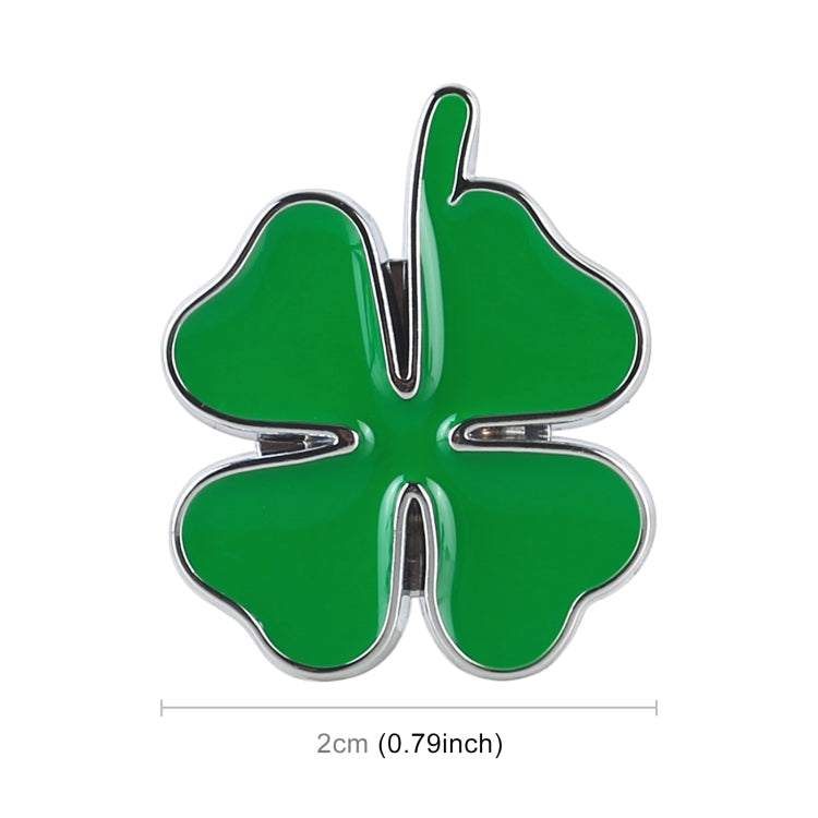 2pcs Four Leaf Clover Luck Symbol Badge Labeling Sticker Styling Car Decoration, Size: 2x2x0.2cm ÎҵÄÉ̵ê