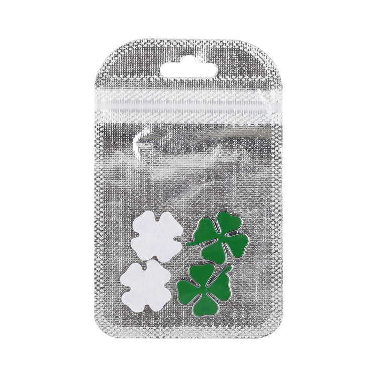 2pcs Four Leaf Clover Luck Symbol Badge Labeling Sticker Styling Car Decoration, Size: 2x2x0.2cm ÎҵÄÉ̵ê