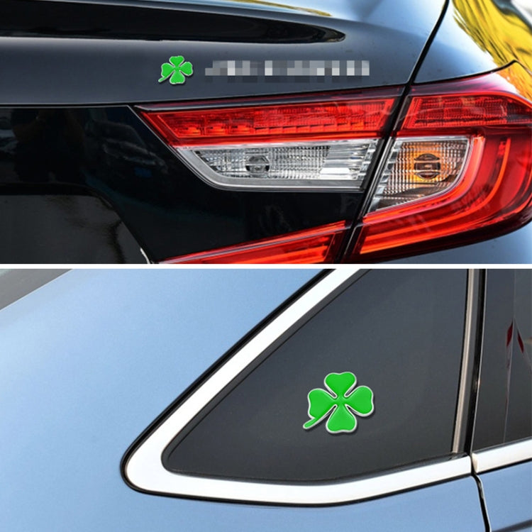 2pcs Four Leaf Clover Luck Symbol Badge Labeling Sticker Styling Car Decoration, Size: 2x2x0.2cm ÎҵÄÉ̵ê