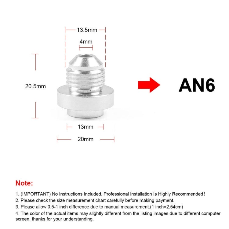 AN6 Car Oil Pipe Joint Breathable Pot Connector ÎҵÄÉ̵ê