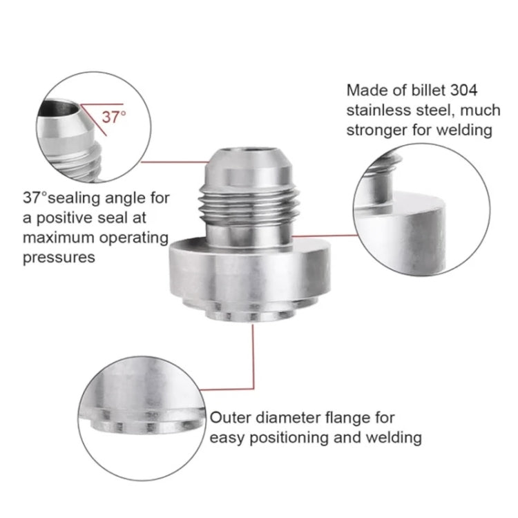 AN12 Car Oil Pipe Joint Breathable Pot Connector