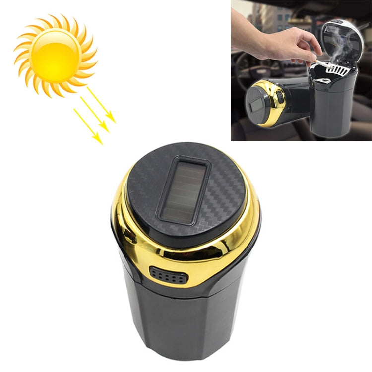 N12B Car Creative Ashtray Solar Power With Light And Cover Car Supplies ÎҵÄÉ̵ê