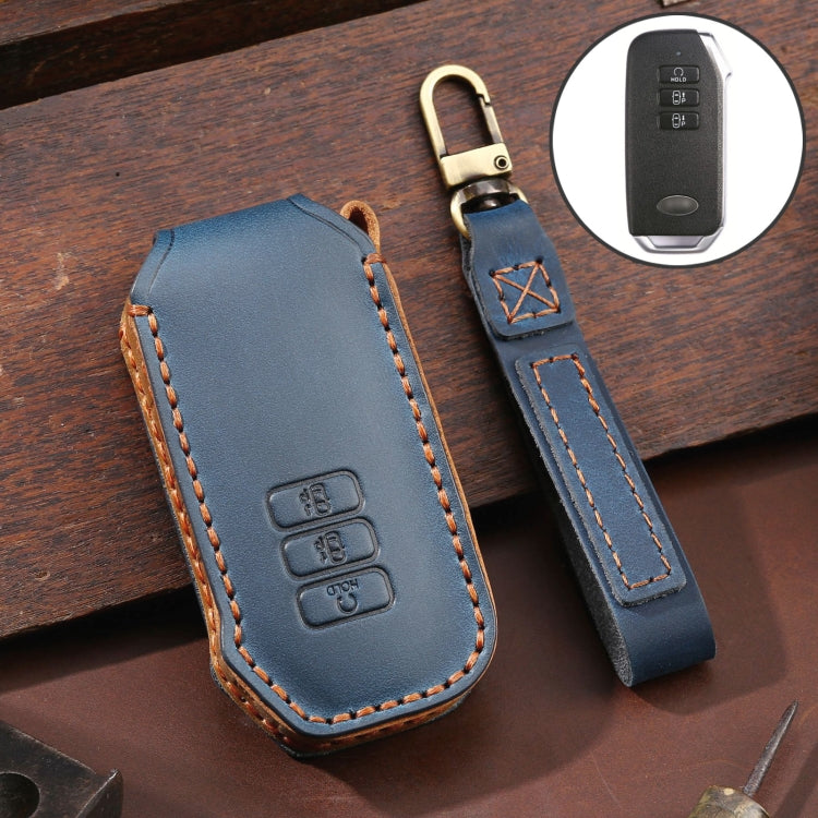 For Kia 3-button Hallmo Car Cowhide Leather Key Protective Cover Key Case ÎҵÄÉ̵ê