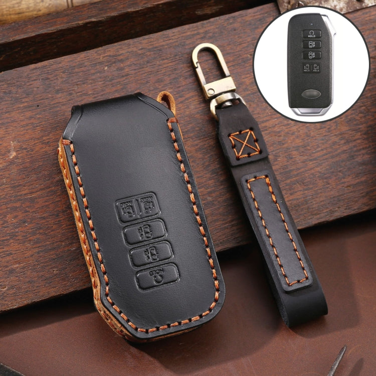 For Kia 5-button Hallmo Car Cowhide Leather Key Protective Cover Key Case ÎҵÄÉ̵ê