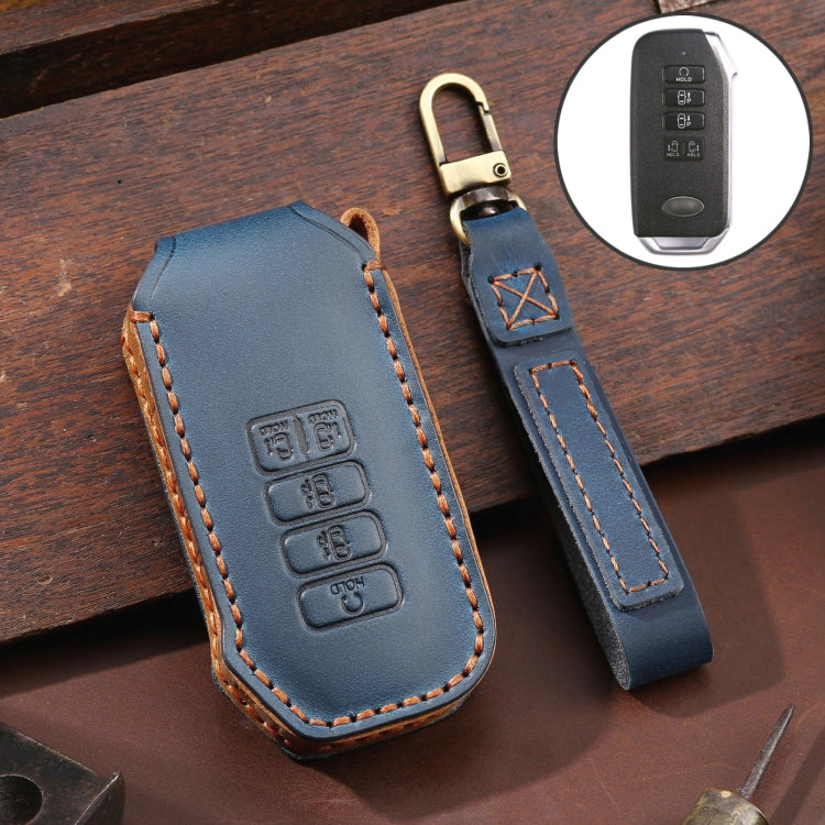 For Kia 5-button Hallmo Car Cowhide Leather Key Protective Cover Key Case ÎҵÄÉ̵ê