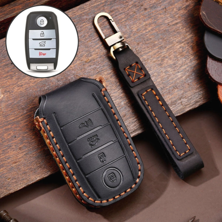 For Kia C133 4-button Hallmo Car Cowhide Leather Key Protective Cover Key Case ÎҵÄÉ̵ê