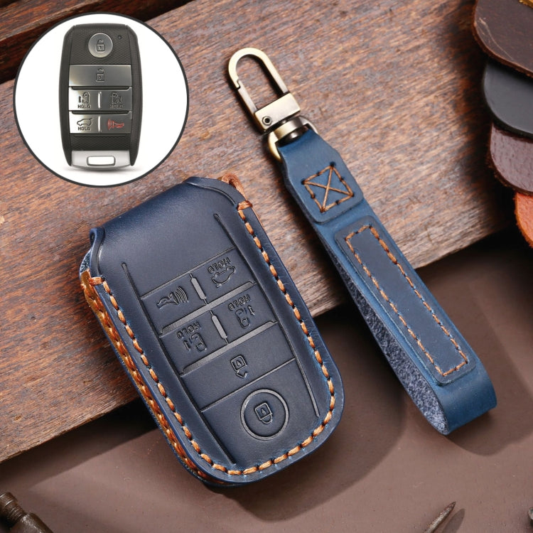 For Kia C134 6-button Hallmo Car Cowhide Leather Key Protective Cover Key Case ÎҵÄÉ̵ê