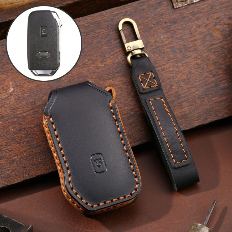 For Kia Sorento / Seltos 2021 / K5 Hallmo Car Cowhide Leather Key Protective Cover Key Case