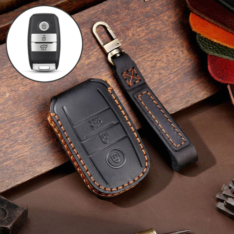 For Kia Sportage R / K5 / K4 / K2 / KX3 Hallmo A Style Car Cowhide Leather Key Protective Cover Key Case ÎҵÄÉ̵ê