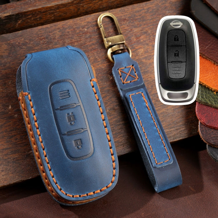 For Nissan Teana / Ariya 2-button Hallmo Car Cowhide Leather Key Protective Cover Key Case ÎҵÄÉ̵ê