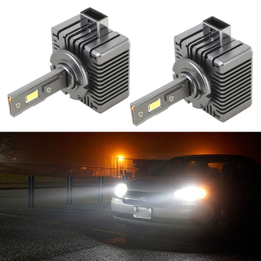 1 Pair D Series D1 Car HID Ballast to LED Headlight DC12V / 35W / 6000K / 4000LM (White Light)