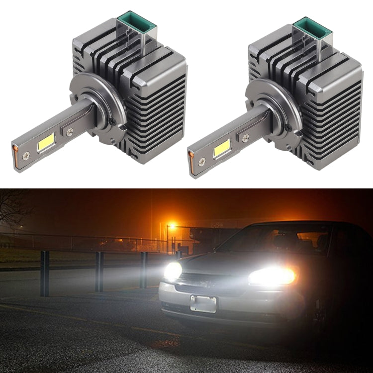 1 Pair D Series D3 Car HID Ballast to LED Headlight DC12V / 35W / 6000K / 4000LM