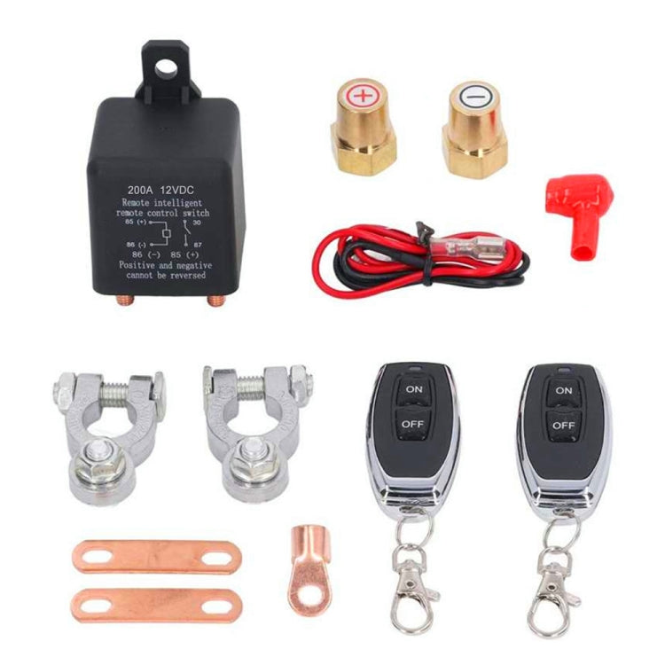 ZL180 12V 200A Car Relay Remote Rireless Battery Isolator with Battery Clip x 2 & Remote Control x 2 ÎҵÄÉ̵ê