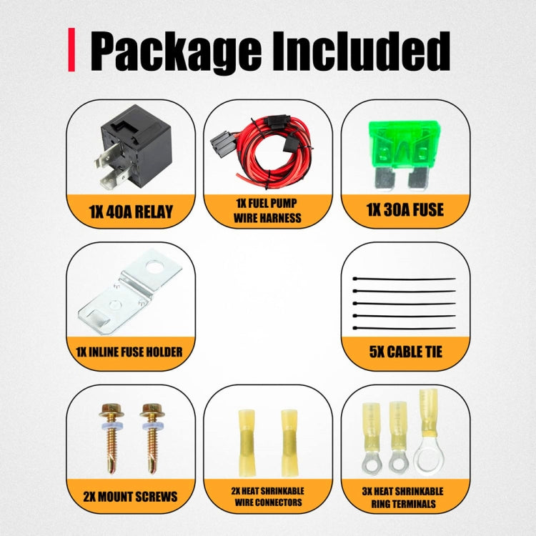 Universal 12V Electric Fuel Pump Relay Kit ÎҵÄÉ̵ê