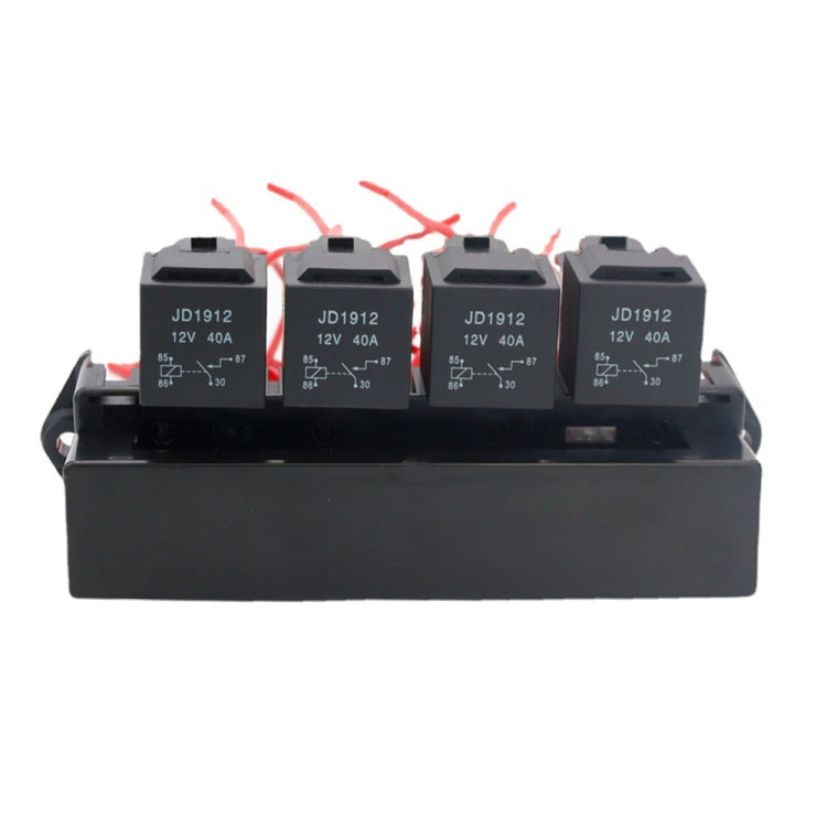 Car 15-way Fuse Box with 4-way 12V 40A Relay