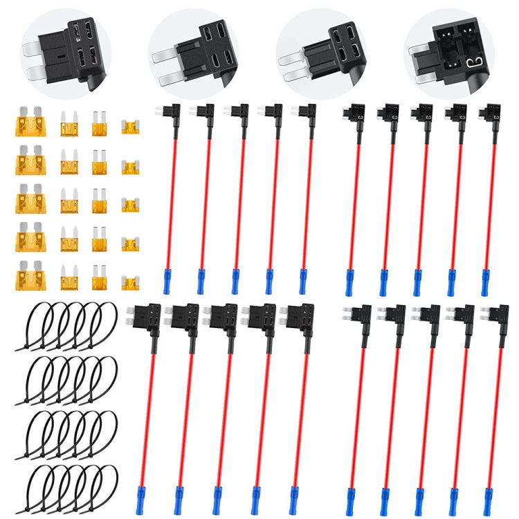 20 in 1 Car Blade Fuse Holder Kits with Cable