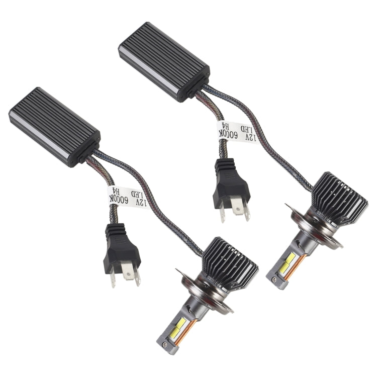 K11 1 Pair H4 12V / 75W / 6000K / 9000LM Car LED Headlight