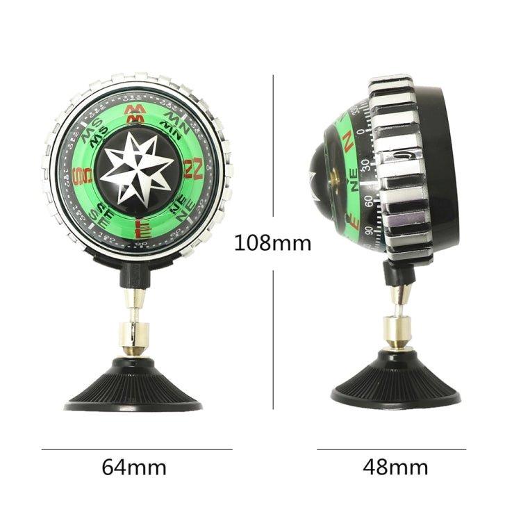 LC530 Car Compass Ball Compass Car Decoration With Suction Cup