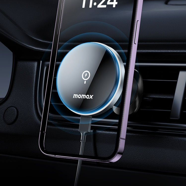 MOMAX CM25A Magnetic Wireless Charger Car Air Outlet Phone Holder ÎҵÄÉ̵ê