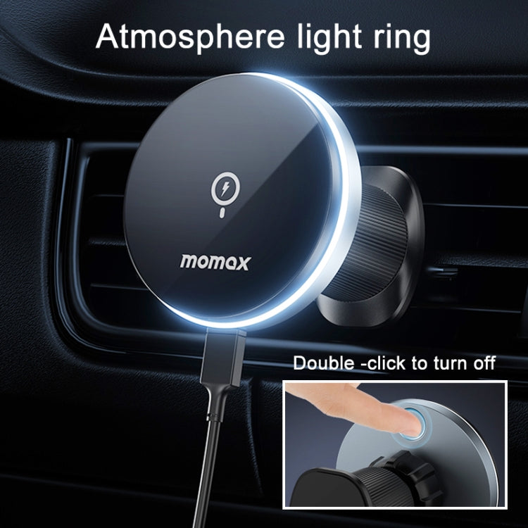 MOMAX CM25A Magnetic Wireless Charger Car Air Outlet Phone Holder ÎҵÄÉ̵ê