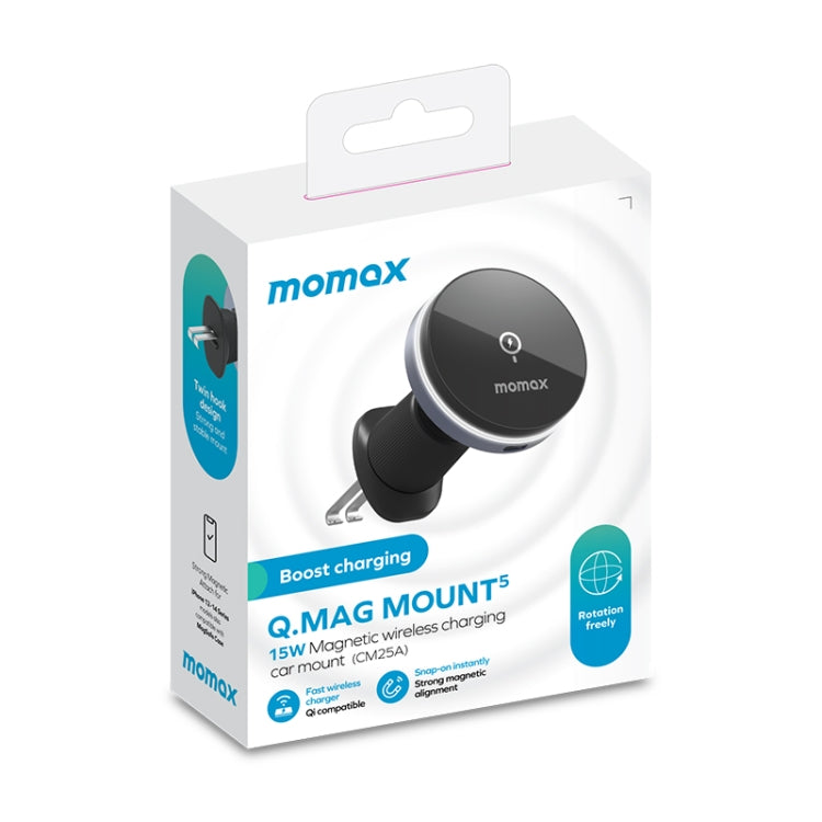 MOMAX CM25A Magnetic Wireless Charger Car Air Outlet Phone Holder ÎҵÄÉ̵ê