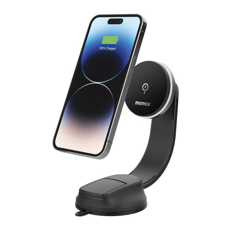 MOMAX CM25B Magnetic Wireless Charger Car Suction Cup Phone Holder ÎҵÄÉ̵ê