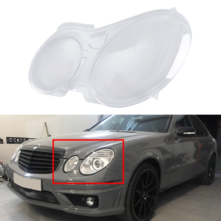 For Mercedes-Benz E-Class W211 2002-2008 Car Left Side Headlight Transparent Protective Cover 2118202961