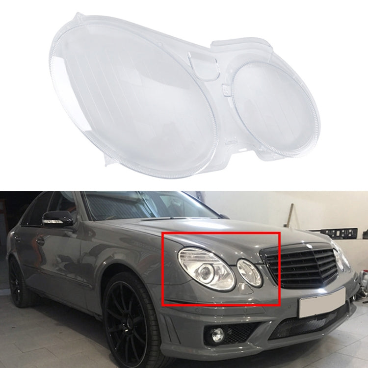 For Mercedes-Benz E-Class W211 2002-2008 Car Right Side Headlight Transparent Protective Cover 2118203061