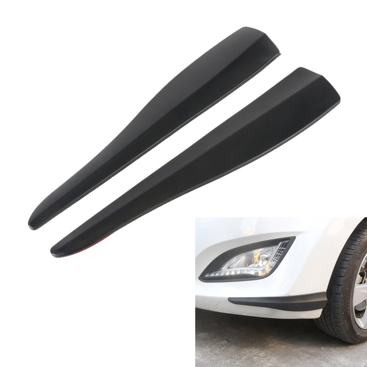 1 Pair Car Solid Color Silicone Bumper Strip, Style: Short