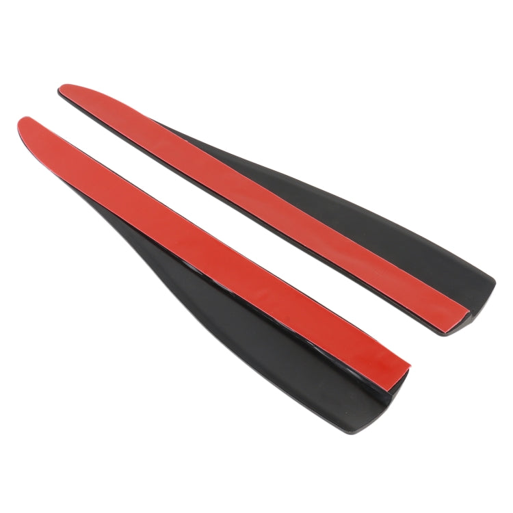 1 Pair Car Solid Color Silicone Bumper Strip, Style: Short