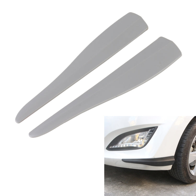 1 Pair Car Solid Color Silicone Bumper Strip, Style: Short