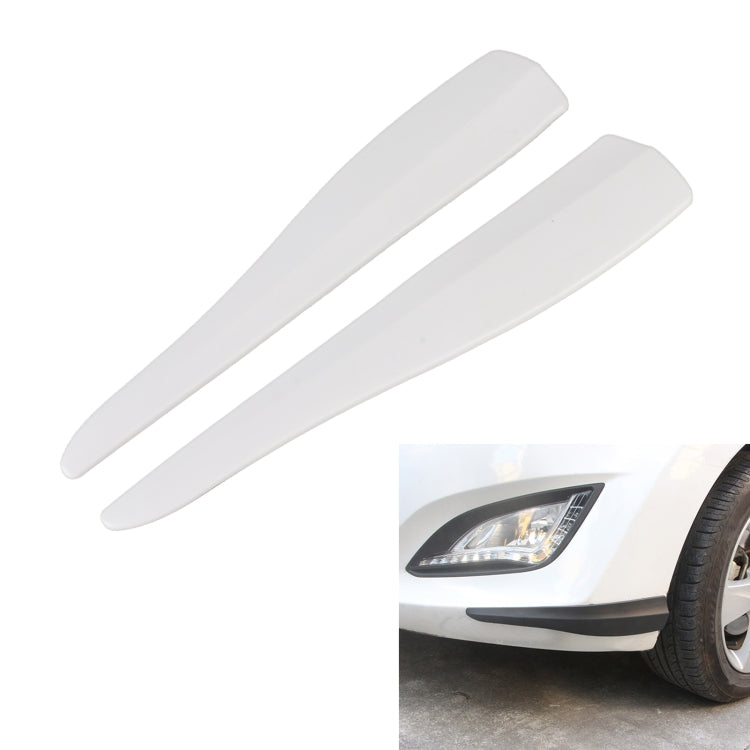 1 Pair Car Solid Color Silicone Bumper Strip, Style: Short