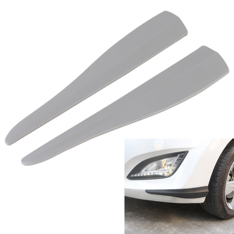 1 Pair Car Solid Color Silicone Bumper Strip, Style: Long