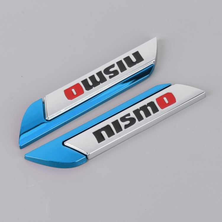 1 Pair Car Letters NISMO Personalized Aluminum Alloy Decorative Stickers, Size: 11.5 x 2.5 x 0.5cm