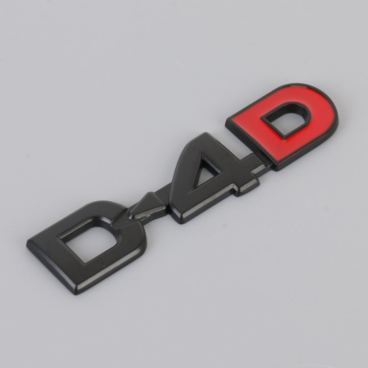 Car D4D Personalized Aluminum Alloy Decorative Stickers, Size:10 x 2.5cm ÎҵÄÉ̵ê